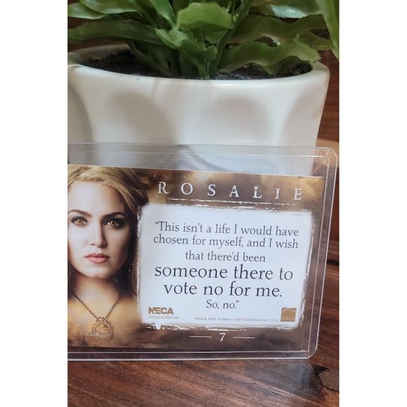 Collectible Rosalie and Emmett New Moon Trading Cards with Protective Sheaths - Picture 7 of 8
